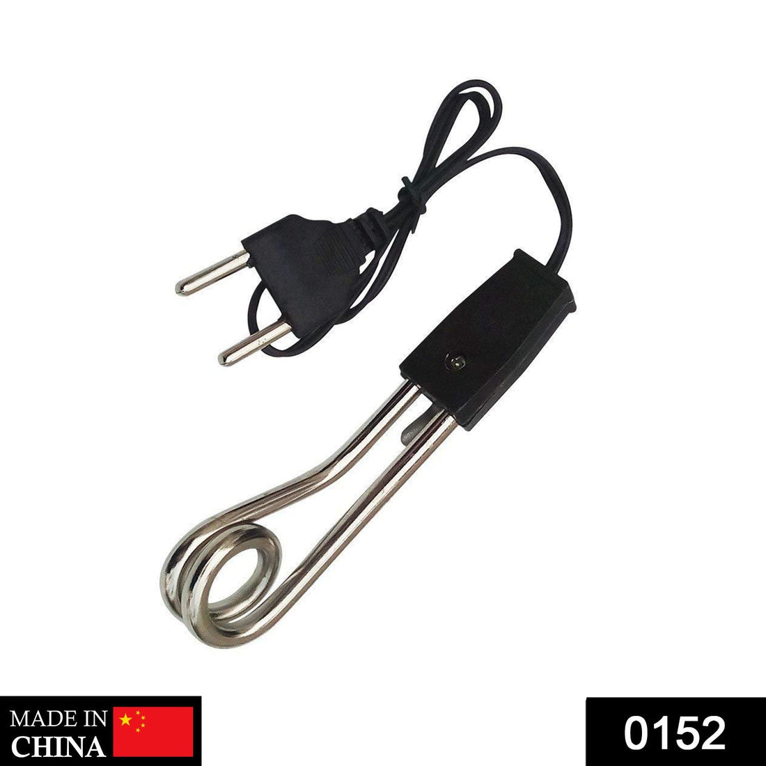 Compact immersion heater for travel.