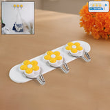 Multipurpose Strong & Hook Self-Adhesive hooks for wall Heavy Plastic Hook  (1 Pc)