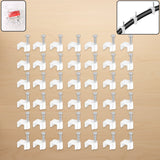 Nail Cable Clips for Wire Management (10mm & 50 Pc)