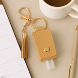 Portable Hand Sanitizer Holder Keychain with Tassel (1 Pc)