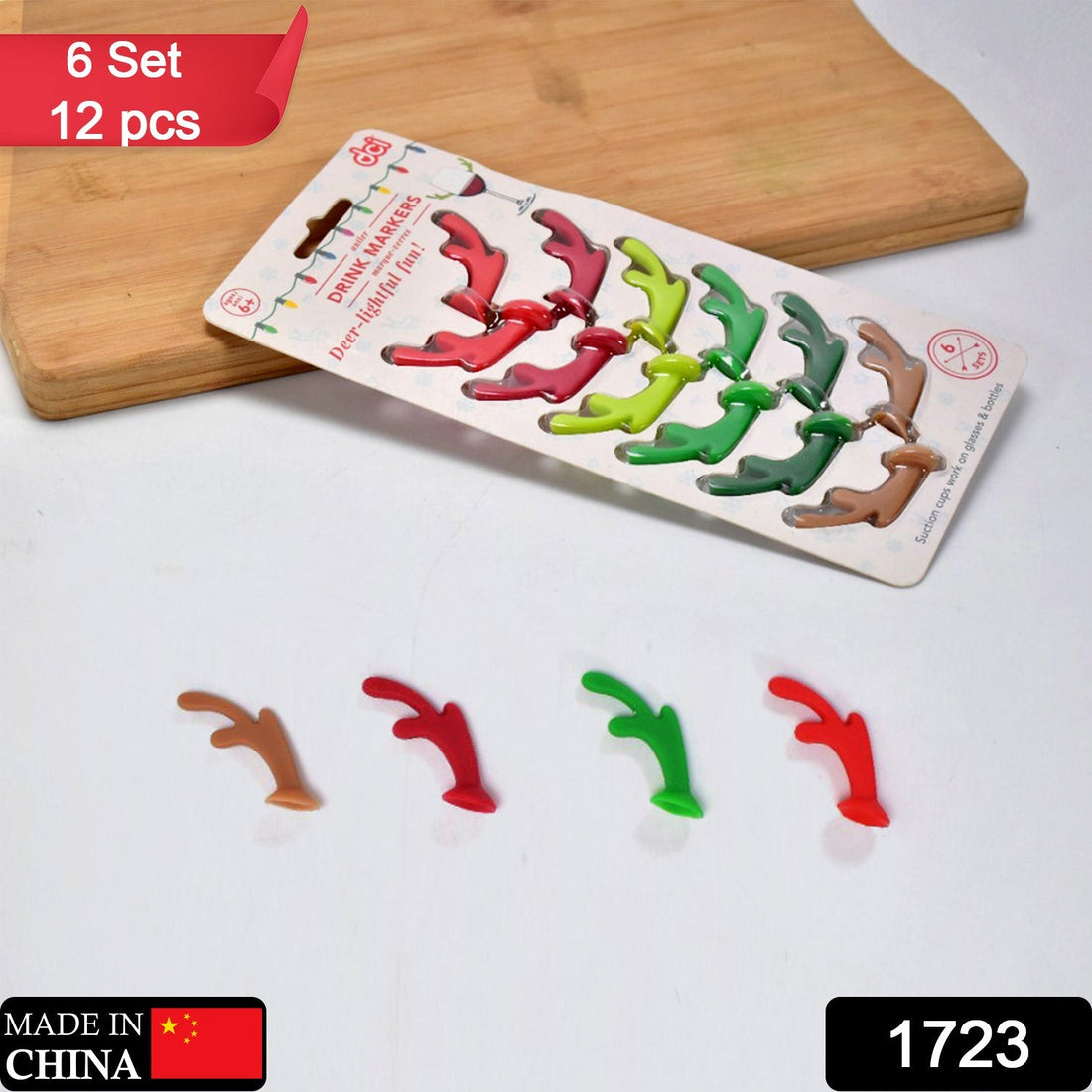 Party drink tags for glass identification.