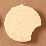 Round Biscuit-Scented Notebook – Fun Writing Copybook (1 Pc)