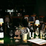 USB Rechargeable LED Bottle Lamp – 3 Color Dimmable Wireless Table Light for Home & Bar (1 Pc)