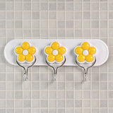 Multipurpose Strong & Hook Self-Adhesive hooks for wall Heavy Plastic Hook  (1 Pc)