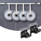 Heavy-Duty Wall-Mount Clip with Transparent Adhesive Base (2 Pc)