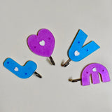 Love Shape Self Adhesive Hooks
