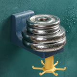 360 Degree Rotating Self Adhesive Plastic Wall Hook Hanger; Multifunctional Hanger with 6 Heavy Duty Claw Hooks