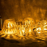 Cup-Shaped Crystal Table Lamp