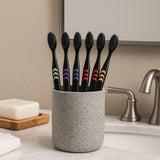 Soft Toothbrush With Plastic Round Box for Men and Women, Kids, Adults Plastic Toothbrush (10 pcs Set)