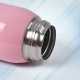 Thermos steel Double Wall Vacuum Bottle With Cover & Strap 600ml Approx
