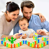 Transparent Funny Train Engine Block Set – 60-Piece Music & Lights (Batteries Not Included)