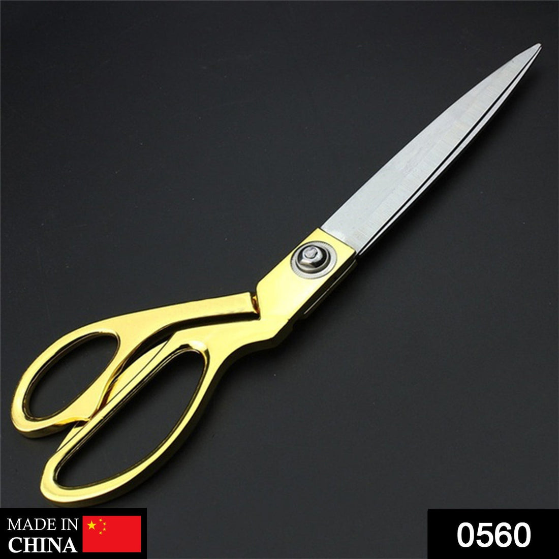 High-end gold-plated scissors for professional use.
