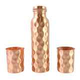 Diamond Cut Copper Gift Box Set