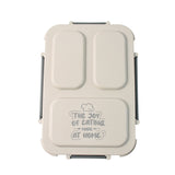 3-Compartment Stainless Steel Lunch Box (1 Pc)