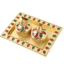 Rakasha Bandhan Special Puja Thali, Kumkum Thali Holder, Pooja Return Gift, Indian Housewarming Gifts, Brother / Bhai / Bhabhi / Sister / Family   for Rakshabandhan, Diwali