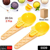 2-Piece Plastic Ice Cream & Watermelon Scooper with Trigger Dipper
