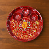 Pooja Parva Gift Thali with Diyas