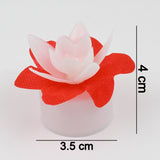 Decoration Candles/Led Diwali Decor Lotus Flower Candle, Diwali (5 Pc)