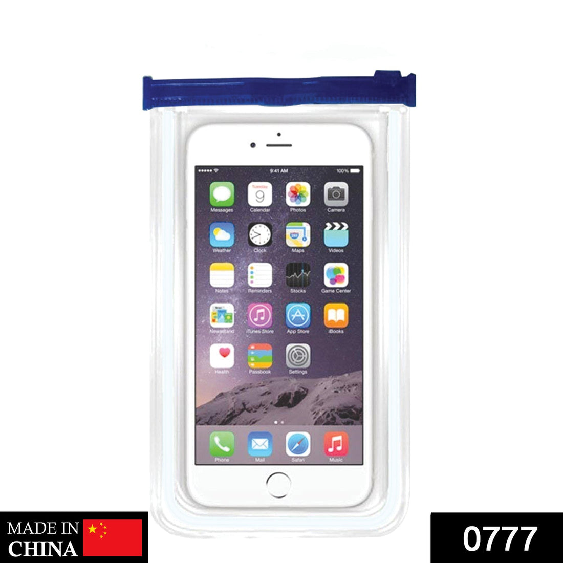 Waterproof zip pouch for protecting mobile devices from water damage.