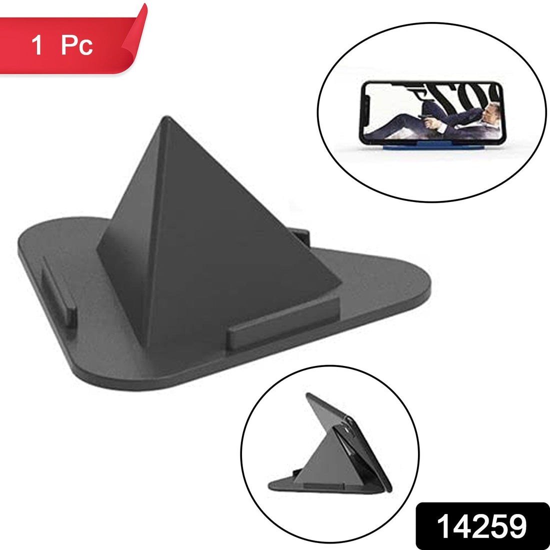 Pyramid Black Mobile Stand