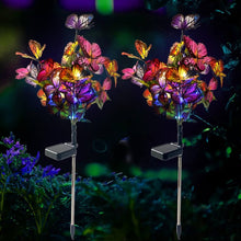 Solar-Powered LED Butterfly Garden Flower Light