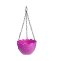 Flower pot with hanging chain