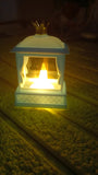 Acrylic Battery Operated Mini Square LED Lantern, Diwali (1Pc)