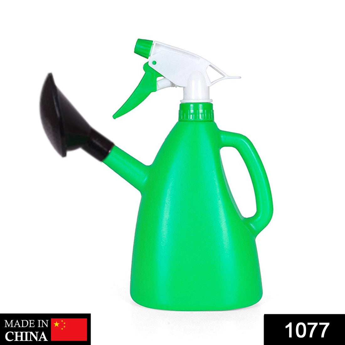 2-in-1 watering can with hand-triggered sprayer.