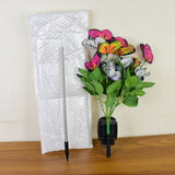 Solar-Powered LED Butterfly Garden Flower Light