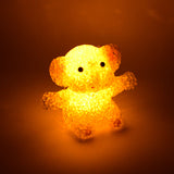 Cartoon Shape Crystal LED Night Light Lamp – Cute Glowing Animal Decorative Light (1 Pc)
