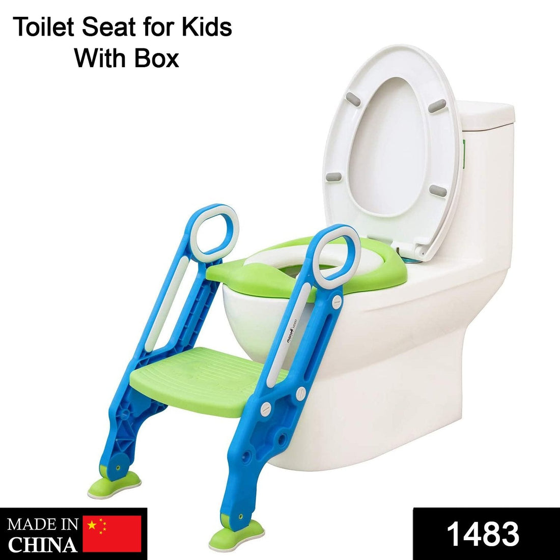 2-in-1 foldable potty seat with training ladder