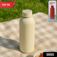 Stainless Steel Double Wall Vacuum-insulated Drink Water Bottle (Mix Color  500 Ml Approx)