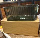 Premium Ribbed Transparent Storage Basket with Gold Handle – Multipurpose Kitchen &amp; Home Organizer Box