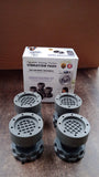 Adjustable Anti-Vibration Pads for Washing Machine and Refrigerator Base (4 Pc)