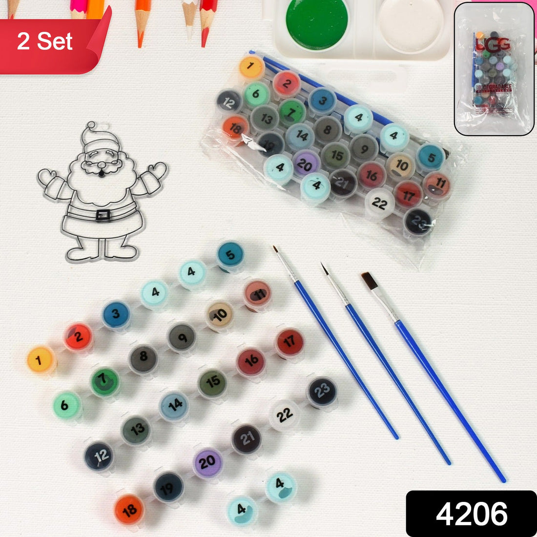 Paint by Number Kits 2 Set 24 Number Color