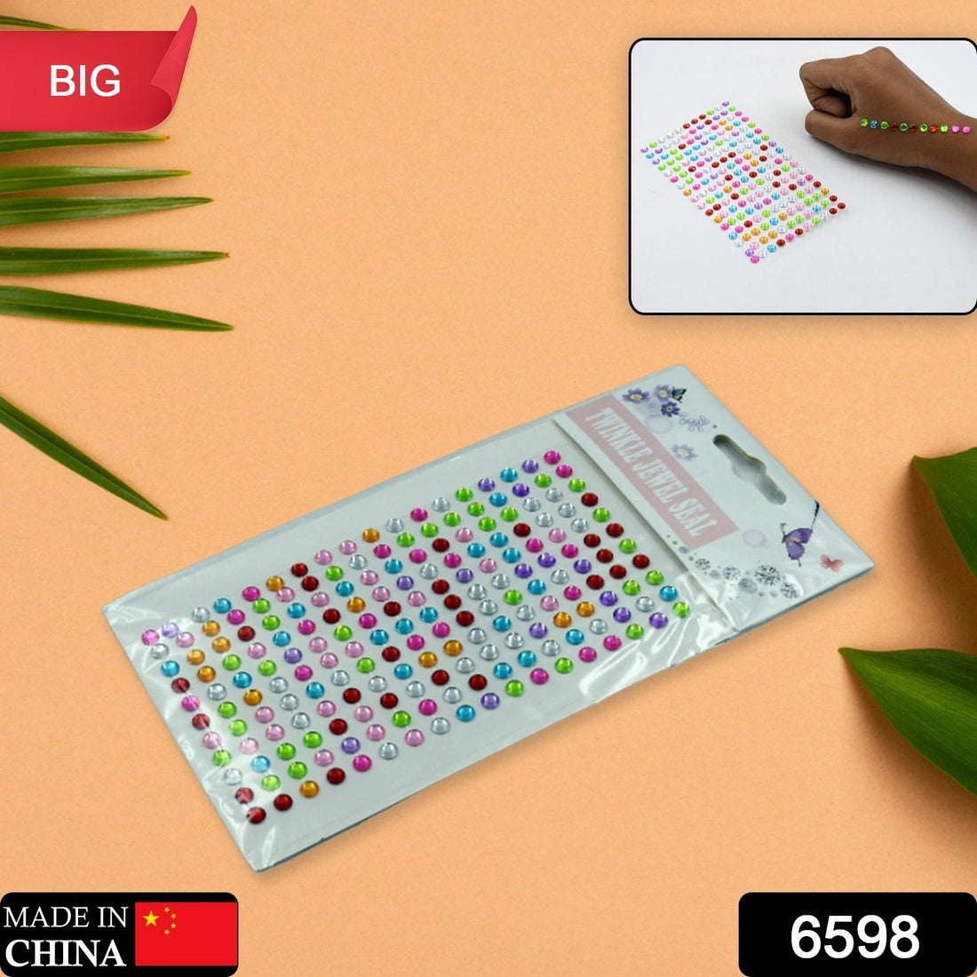 Self Adhesive Crystal Stickers for Art, Craft, Jewelry, Phone & School Projects