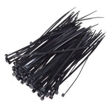 3×100 MM Nylon Self Locking Cable Ties, Heavy Duty Strong Zip Wire Tie. Pack of 100pc - Black