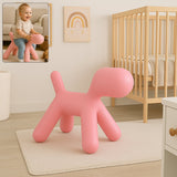 Plastic Cute Animal Puppy Chair,Creative Dog Low Footstool,Cartoon Foot Rest Stool for Bedroom Living Room Entrance Gift (1 Pc)