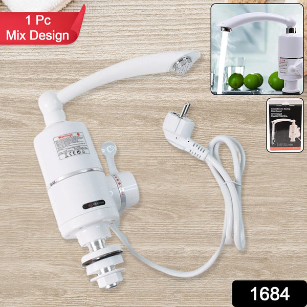 Instant Heating Electric Water Heater Faucet Tap (1 Pc / Mix Design)