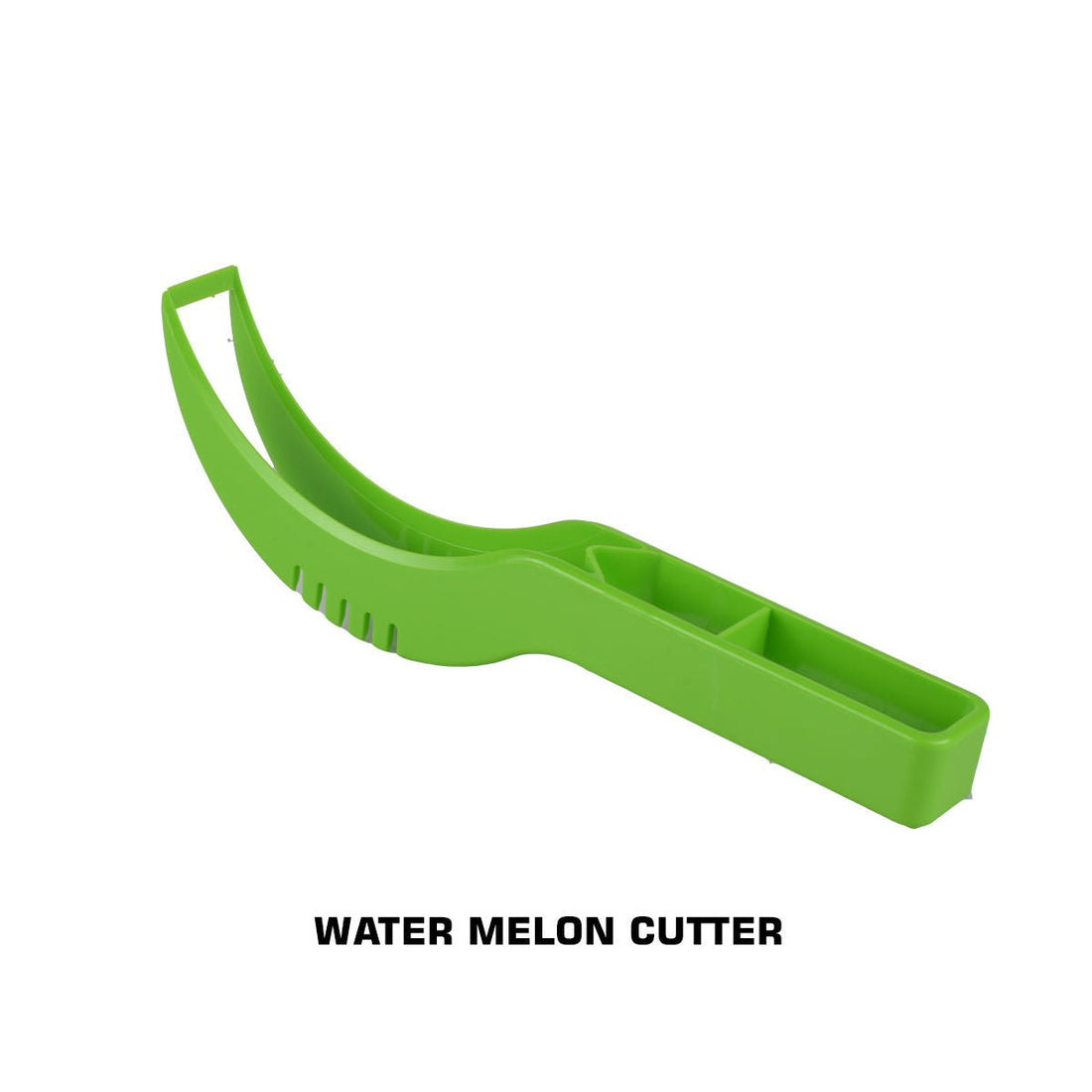 Plastic watermelon cutter slicer for easy and precise cutting of watermelon slices.