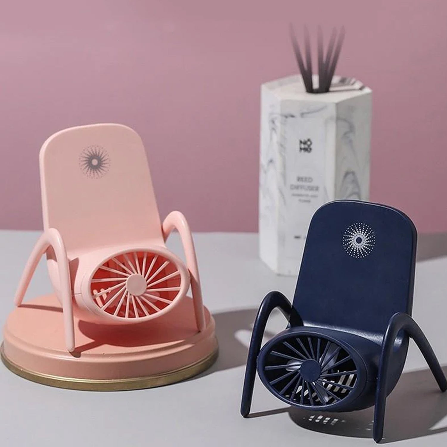 Portable Multi-Function Phone Holder Fan