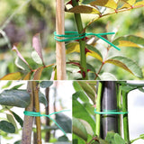 Plastic Twist Tie Wire Spool With Cutter For Garden Yard Plant 30m (Green)