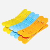 Plastic Cloth Double Pin Clips for cloth Dying cloth (multicolour) (Pack of 12)