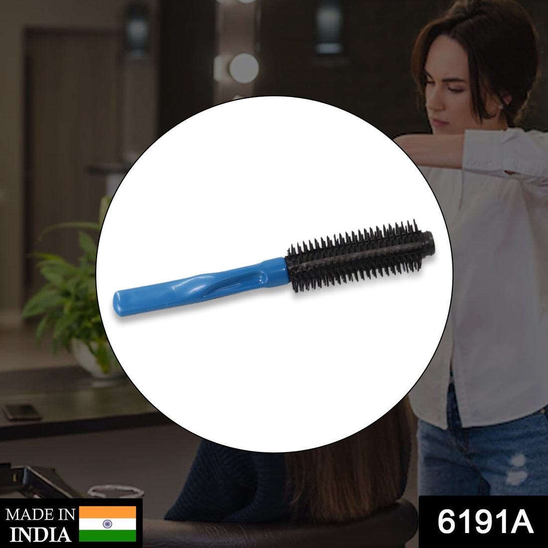 Round brush for hair styling for men and women