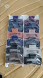 Matte Finish Rectangle Hair Claw Clip for Women and Girls – Assorted Color Pack – 12 Pc