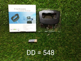 Luggage scale with LCD and black finish.