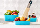 Smart Baskets for Storage(Set of 3) Sky Blue