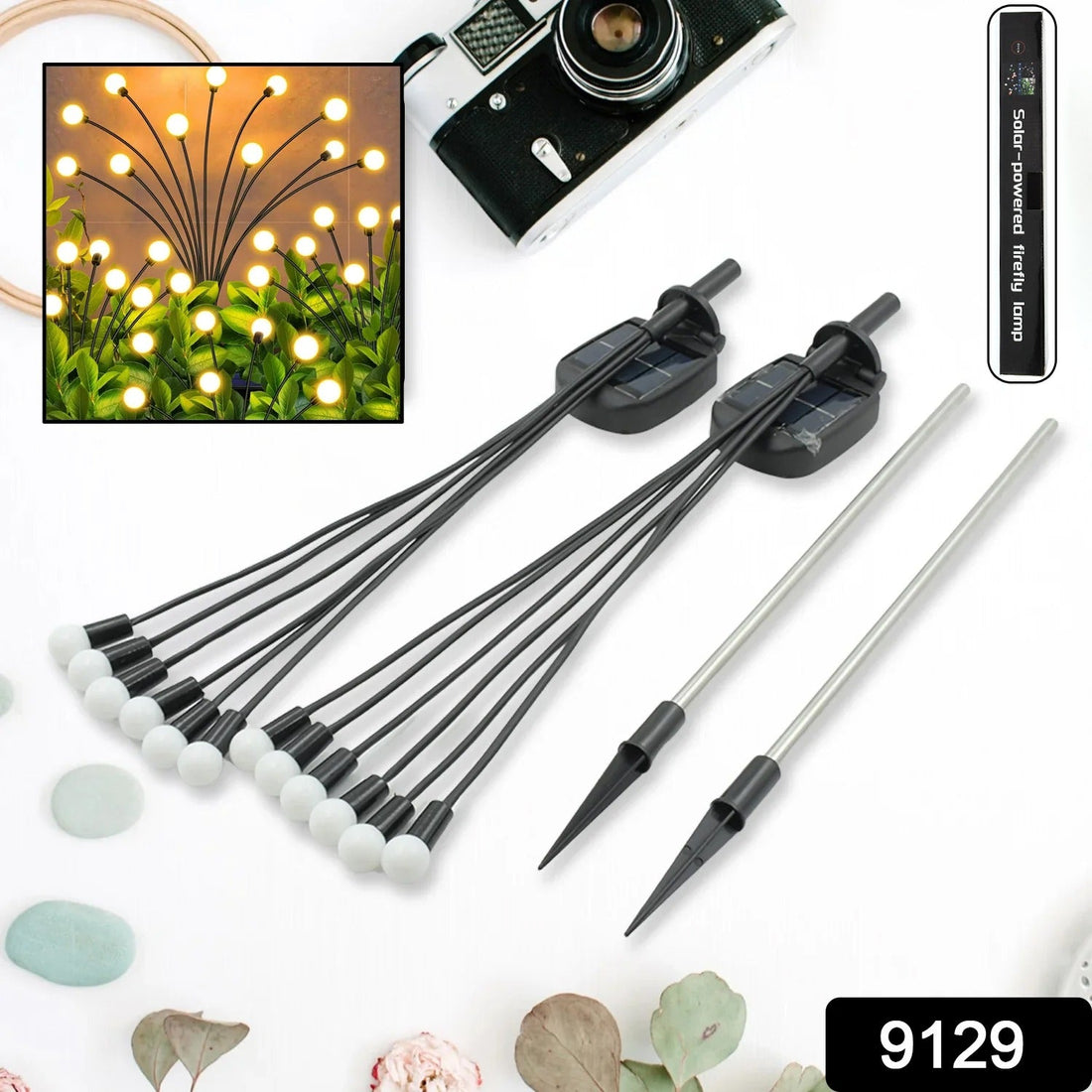Decorative solar lights for backyard and patio