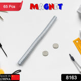 8.9mmx1.2mm Small Ferrite Silver Magnets in Disc Shape for Photo Gallery, Arts & Crafts, Refrigerator Magnet, Hobby, School Projects & Office 65pc Set