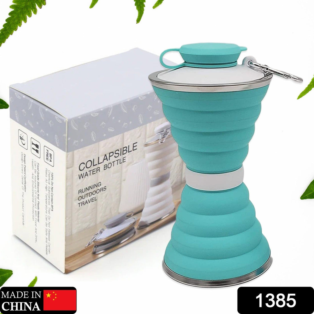 Silicone collapsible water bottle